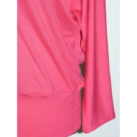 Bluzka Amanda kimono nietoperz z dekoltem - amarant